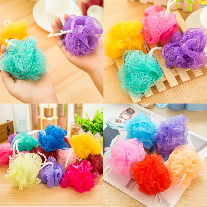 Bath Sponge Tubs Ball Bath Towel Scrubber Multicolour Body Exfoliating Shower Ball Body Loofah Massage Cleaning Esponja Ducha